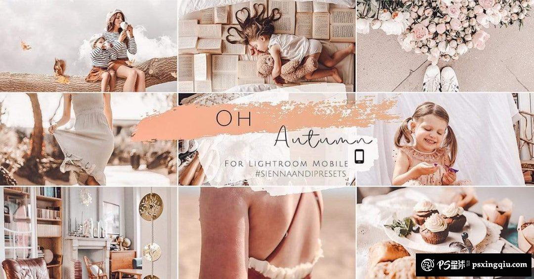 秋季温暖舒适手机版Lightroom预设 Sienna and I – Oh Autumn Preset Pack