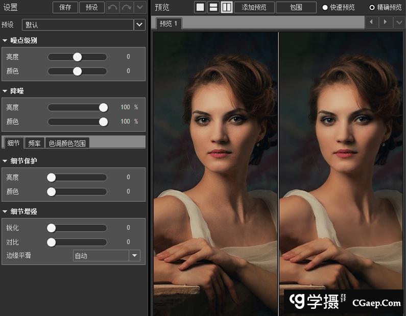 Noiseware Plugin 5.1.2中文汉化版-PS一键降噪插件