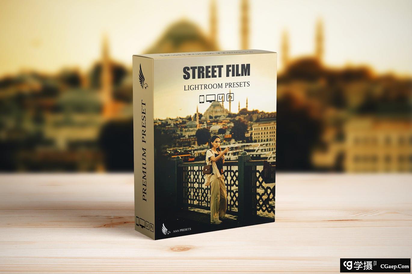 好莱坞胶片电影Lightroom预设 Hollywood Street Movie Landscape Presets