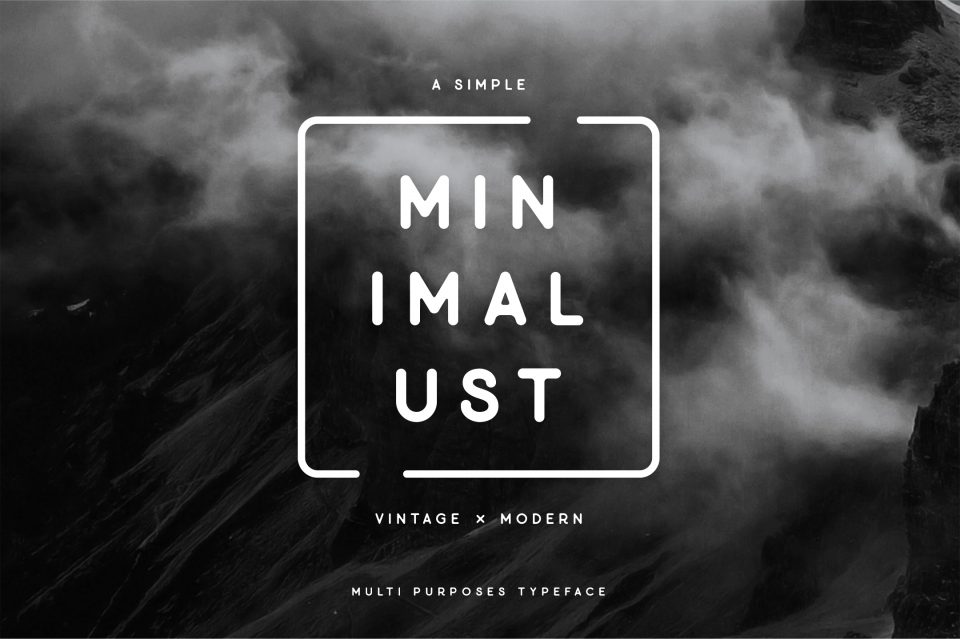 Minimalust 字体 字母字体 艺术字体 艺术字体 漂亮的字体 书法字体