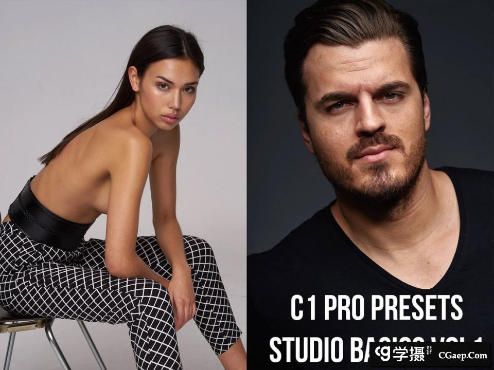 摄影师Alexei Bazdarev棚拍时尚人像摄影后期Capture One Pro预设