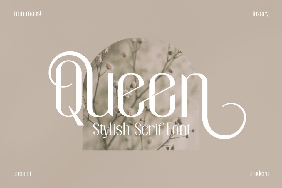 无衬线字体- Queen字体