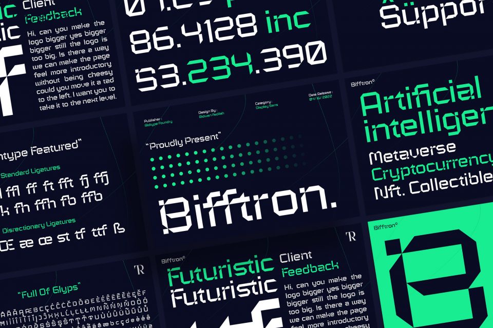 Bifftron 字体