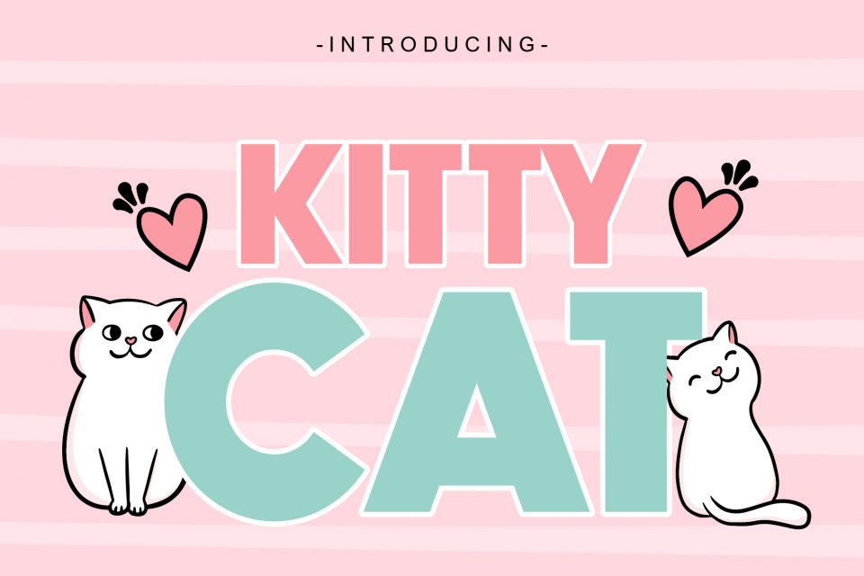 无衬线字体- Kitty Cat 字体