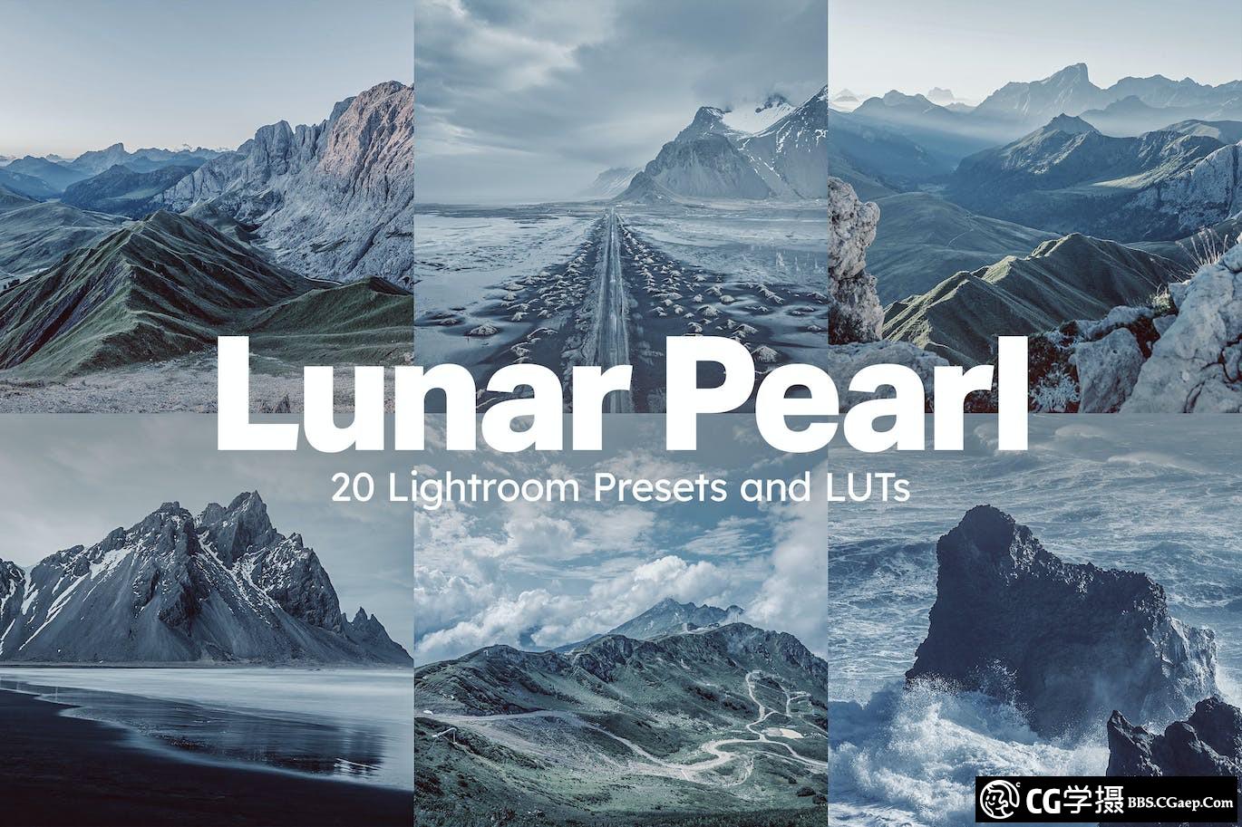 极简主义风光AI人工智能Lightroom预设及电影视频调色LUT预设