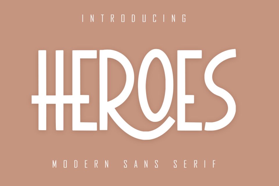 无衬线字体- Heroes Font