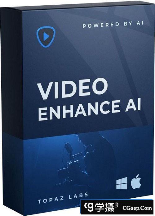 Topaz Video AI v3.4.1 汉化版-AI视频变清晰无损放大软件 WINx64