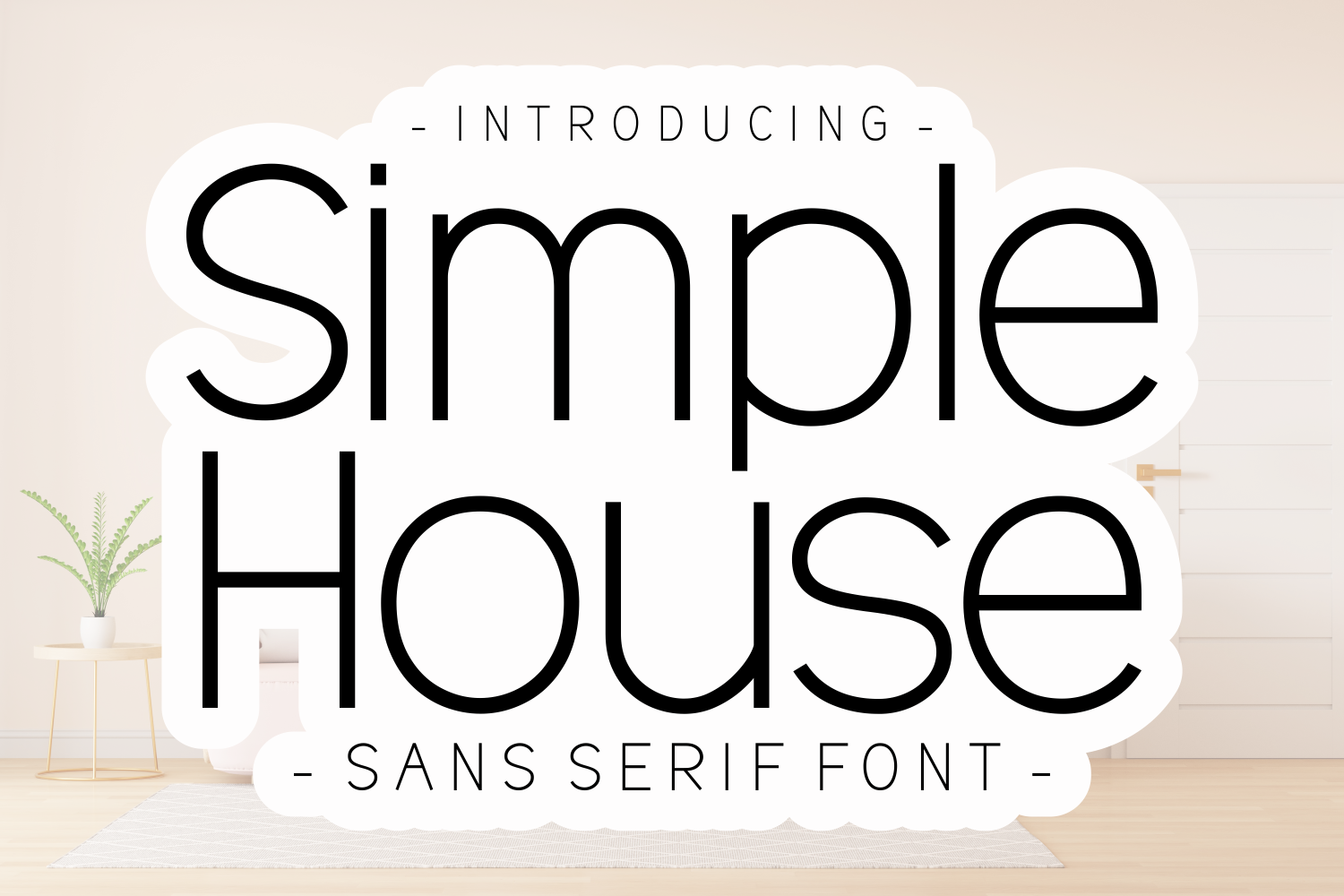 无衬线字体- Simple House 字体 免费下载
