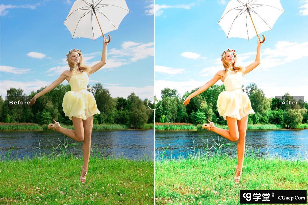 户外旅拍风光人像后期调色Lightroom预设 Mauthe Lake Pro Lightroom Presets