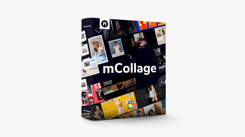 mCollage - 适用于 Final Cut Pro 和 DaVinci Resolve 的各种拼贴元素插件 - MotionVFX插图1