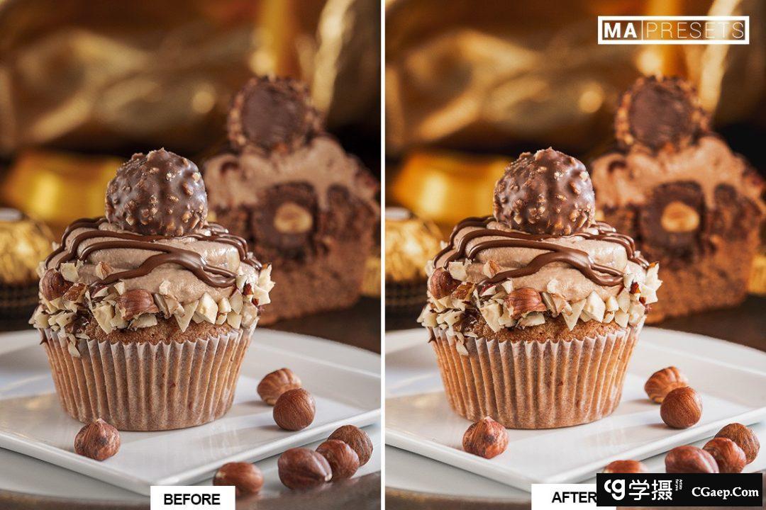 清新通透美食色彩校正Lightroom预设 PRETTY FOOD Lightroom Presets