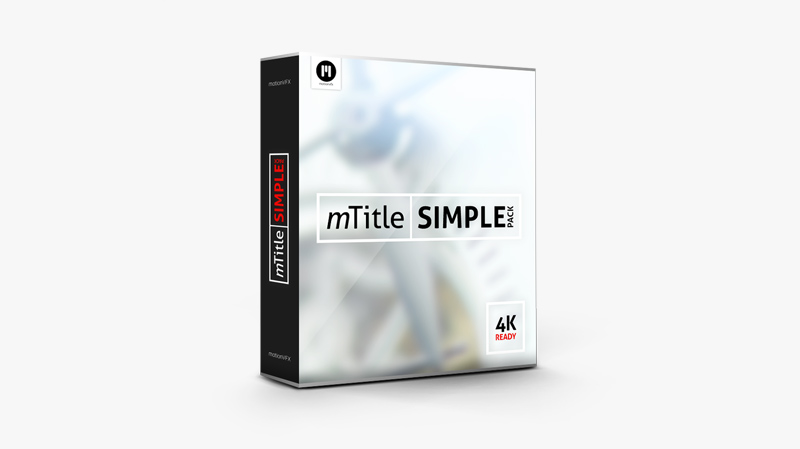 MotionVFX – mTitle Simple Pack: 20 Minimalistic & Elegant Titles for Final Cut Pro插图1