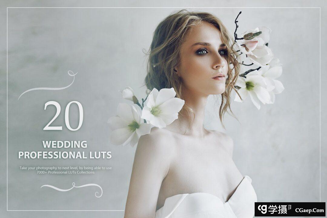 电影胶片色调旅拍婚礼人像LUTS预设 20 Wedding LUTs Pack