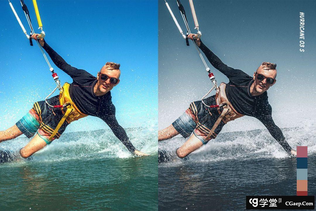 06f4f0797c02ddd000b90ee08c198157 海景游轮旅行电影风光Lightroom预设及电影短视频调色LUT预设