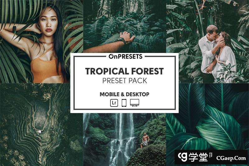 热带雨林旅拍电影胶片色调Lightroom预设 OnPresets – Tropical Forest
