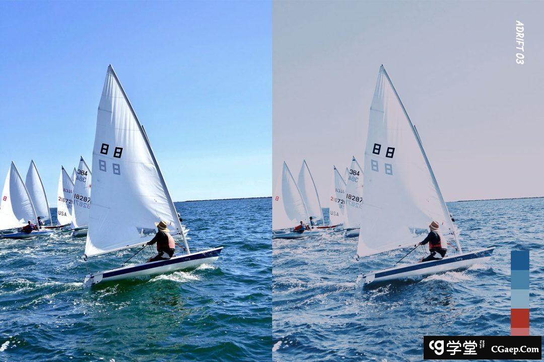 1442d33898440cece4c6ac2a07916c98 海景游轮旅行电影风光Lightroom预设及电影短视频调色LUT预设