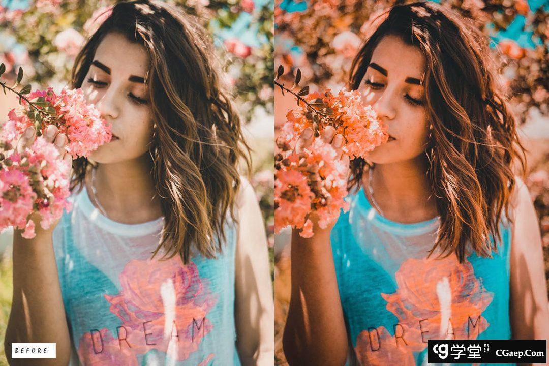 30个电影橙色和青色调色Lightroom预设 Orange &amp; Teal Lightroom Presets