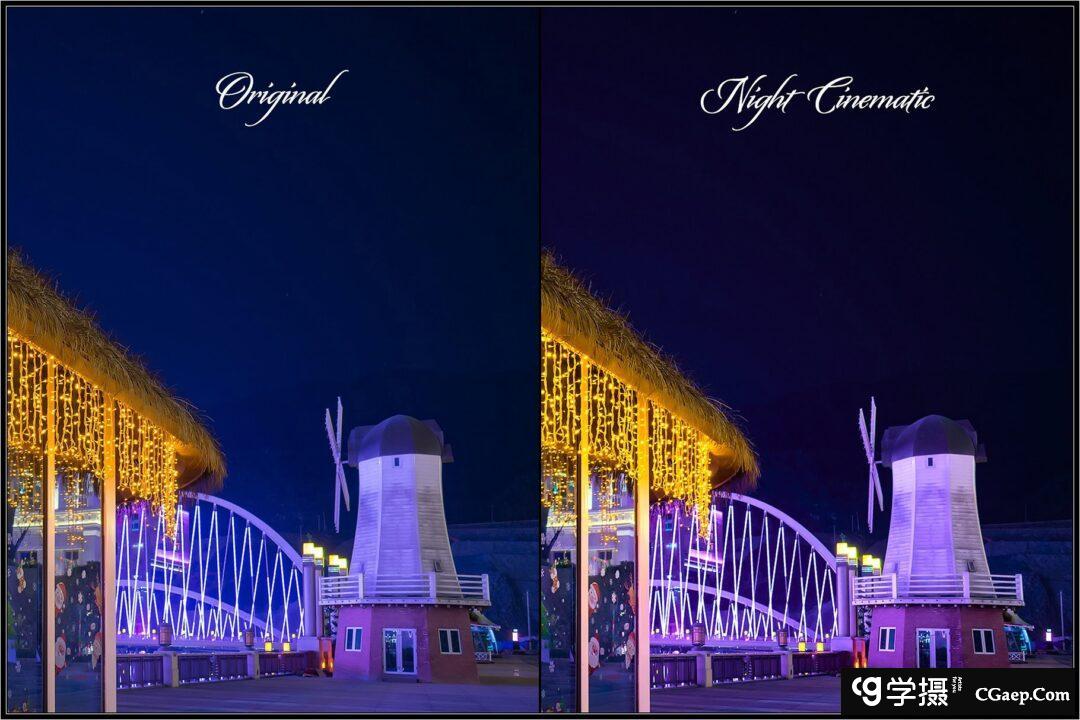 城市景观夜景弱光摄影3D LUTs预设-支持AE/PR/PS/达芬奇/FCPX