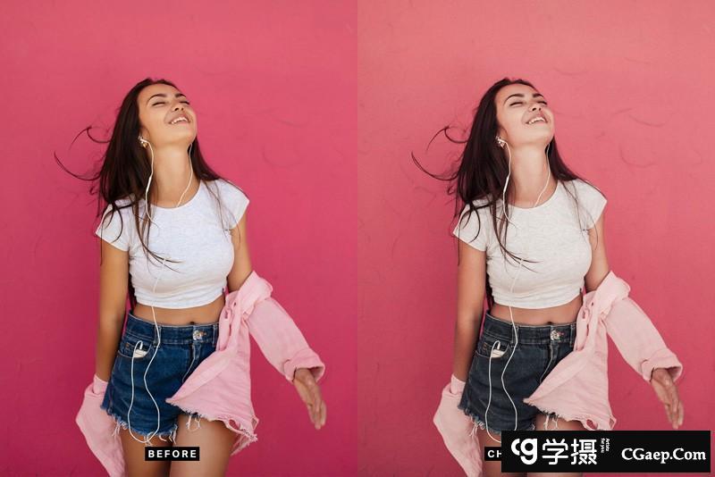 高雅粉色电影视频调色LUTs预设合集 支持AE/PR/PS/达芬奇/SG