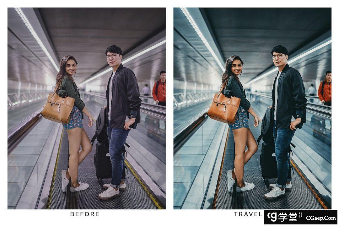 d61209fe4a2c108845c5e4af5fe2b816 旅行者社交媒体电影风格Lightroom预设机旅拍视频调色LUT预设