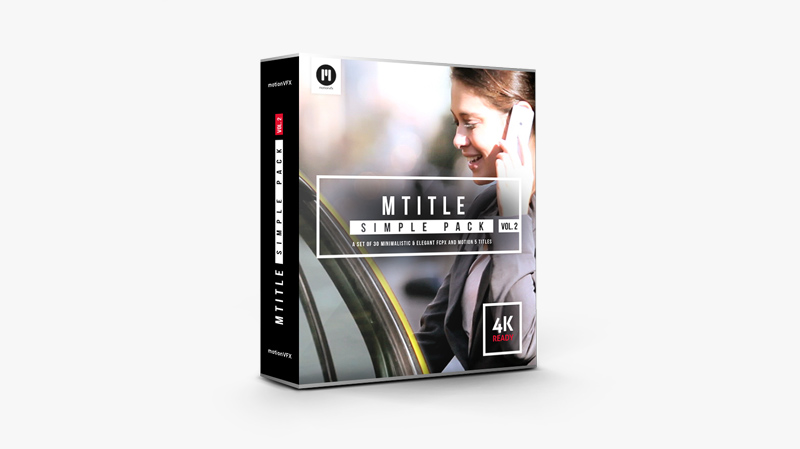 MotionVFX – mTitle Simple Pack Vol.2: 30 Minimalistic & Elegant Titles for Final Cut Pro插图1