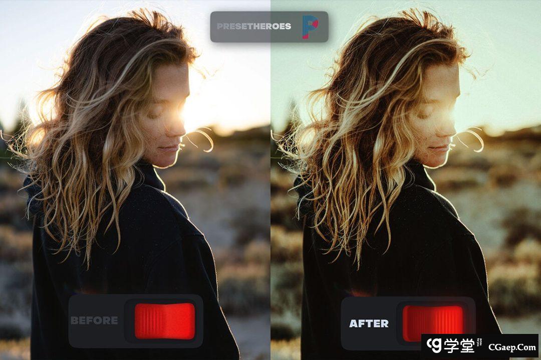 用于情绪片的人像合风光后期Lightroom预设N0MAD LIGHTROOM PRESETS V2