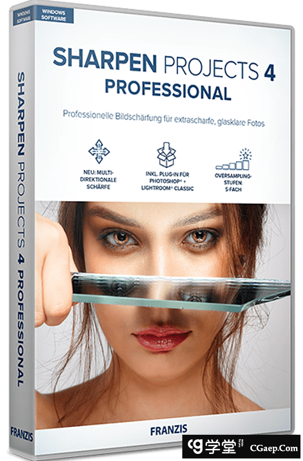 专业图像锐化PS插件Franzis SHARPEN projects #4 professional 4.37汉化版