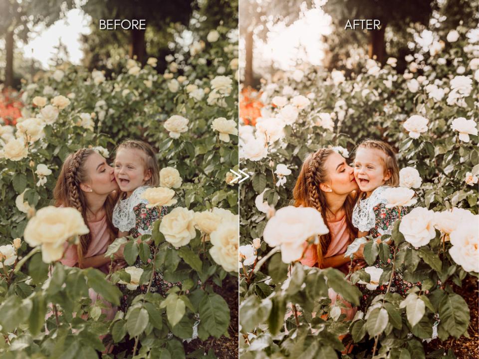 自然户外全家福Lightroom预设Natural Outdoor FAMILY Portrait