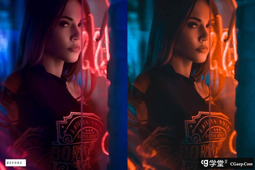 30个电影橙色和青色调色Lightroom预设 Orange &amp; Teal Lightroom Presets