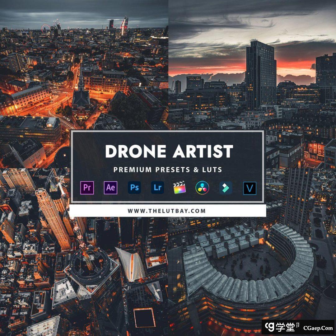 航拍调色利器——Drone Artist拍电影风光大片Lightroom预设及LUT预设