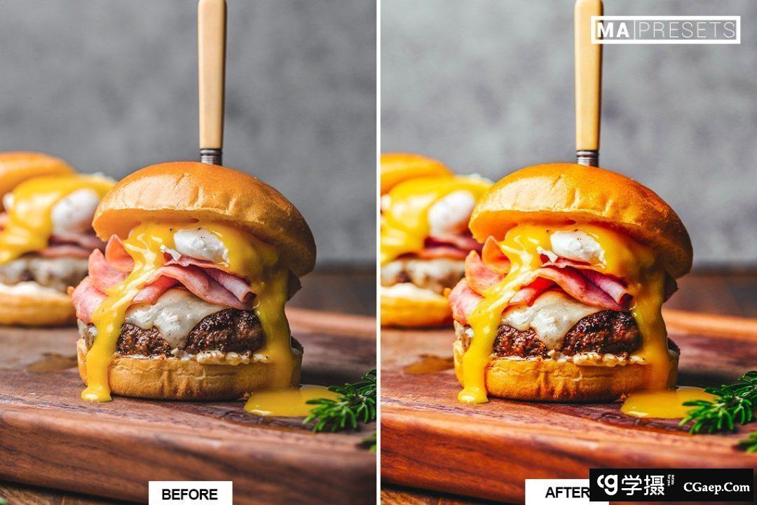 清新通透美食色彩校正Lightroom预设 PRETTY FOOD Lightroom Presets