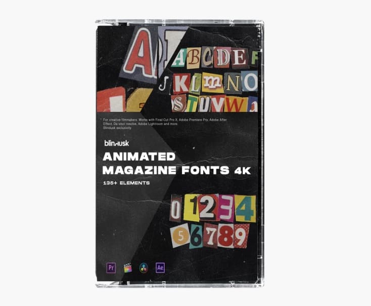 Blindusk – ANIMATED MAGAZINE FONTS