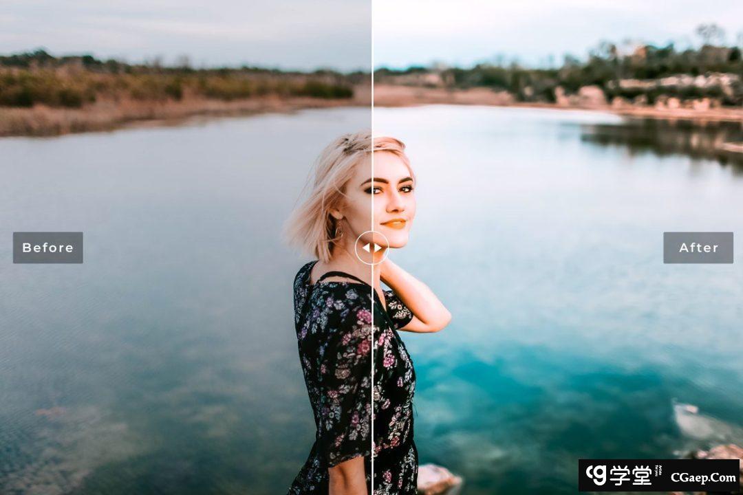 户外旅拍风光人像后期调色Lightroom预设 Mauthe Lake Pro Lightroom Presets