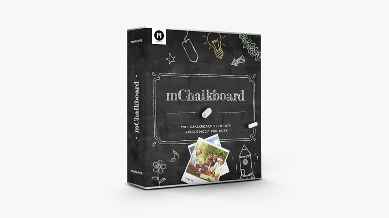 MotionVFX – mChalkboard: 170+ Chalkboard Elements Built Exclusively For FCPX插图1