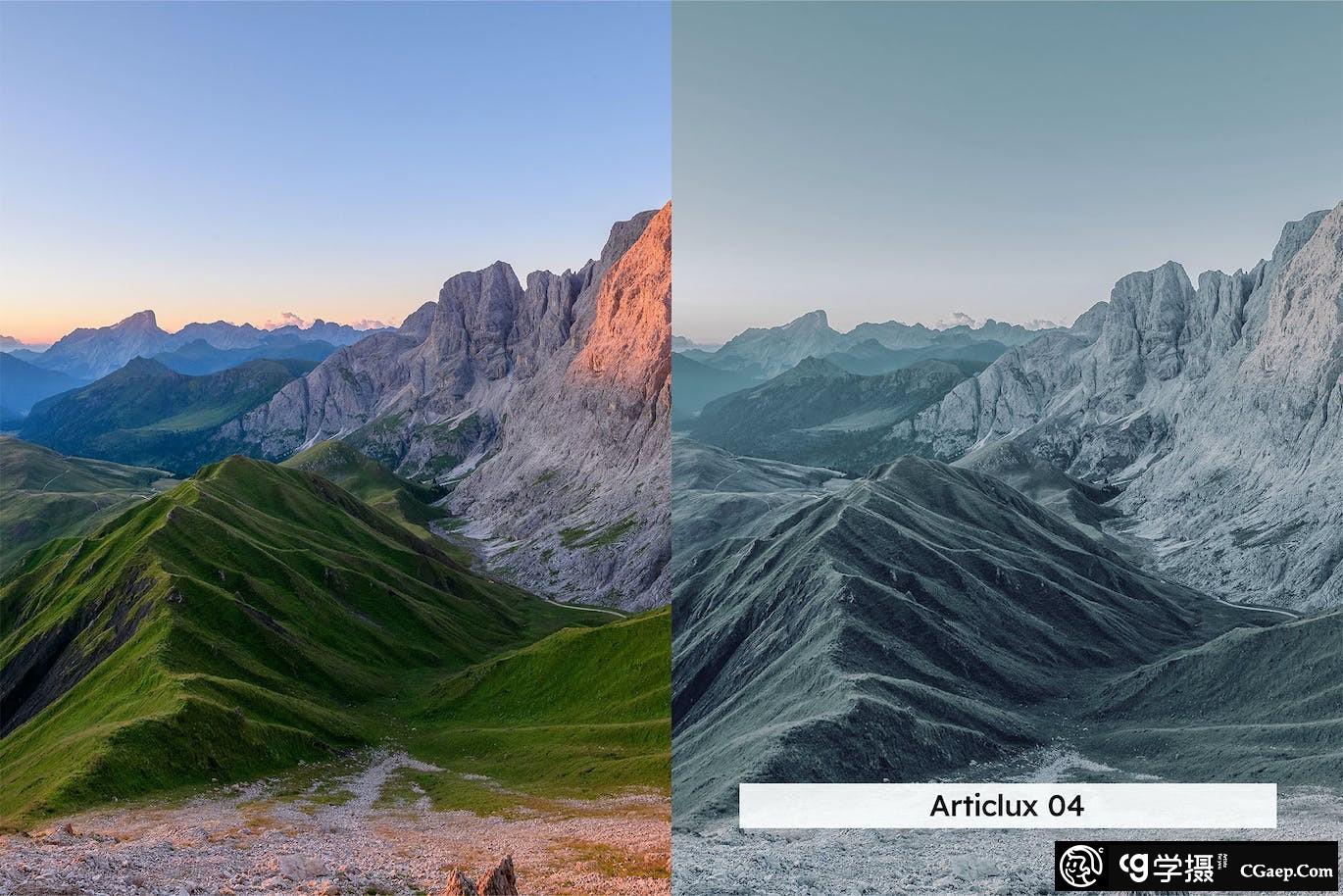 极简主义风光AI人工智能Lightroom预设及电影视频调色LUT预设