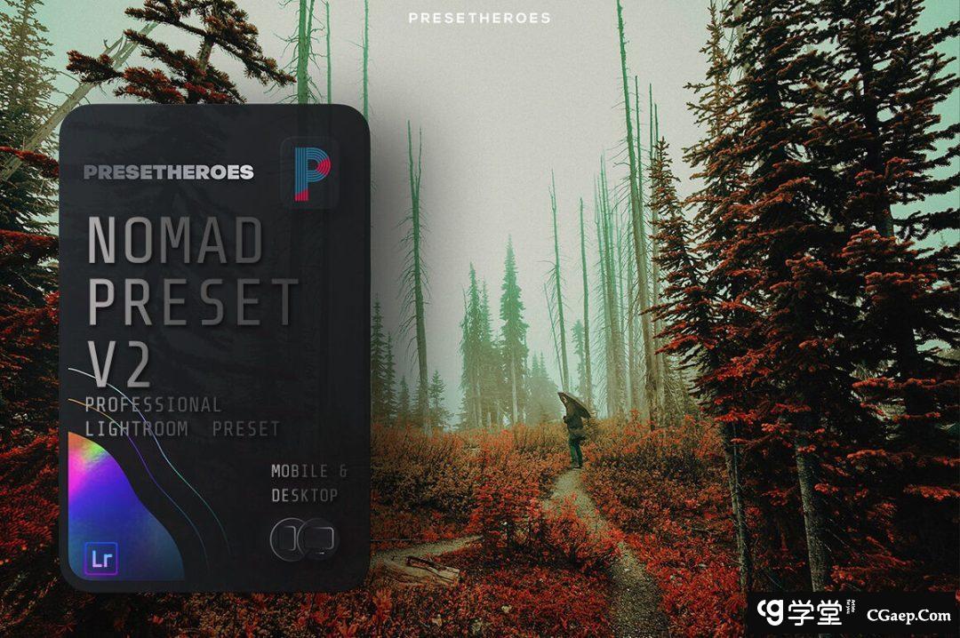 用于情绪片的人像合风光后期Lightroom预设N0MAD LIGHTROOM PRESETS V2