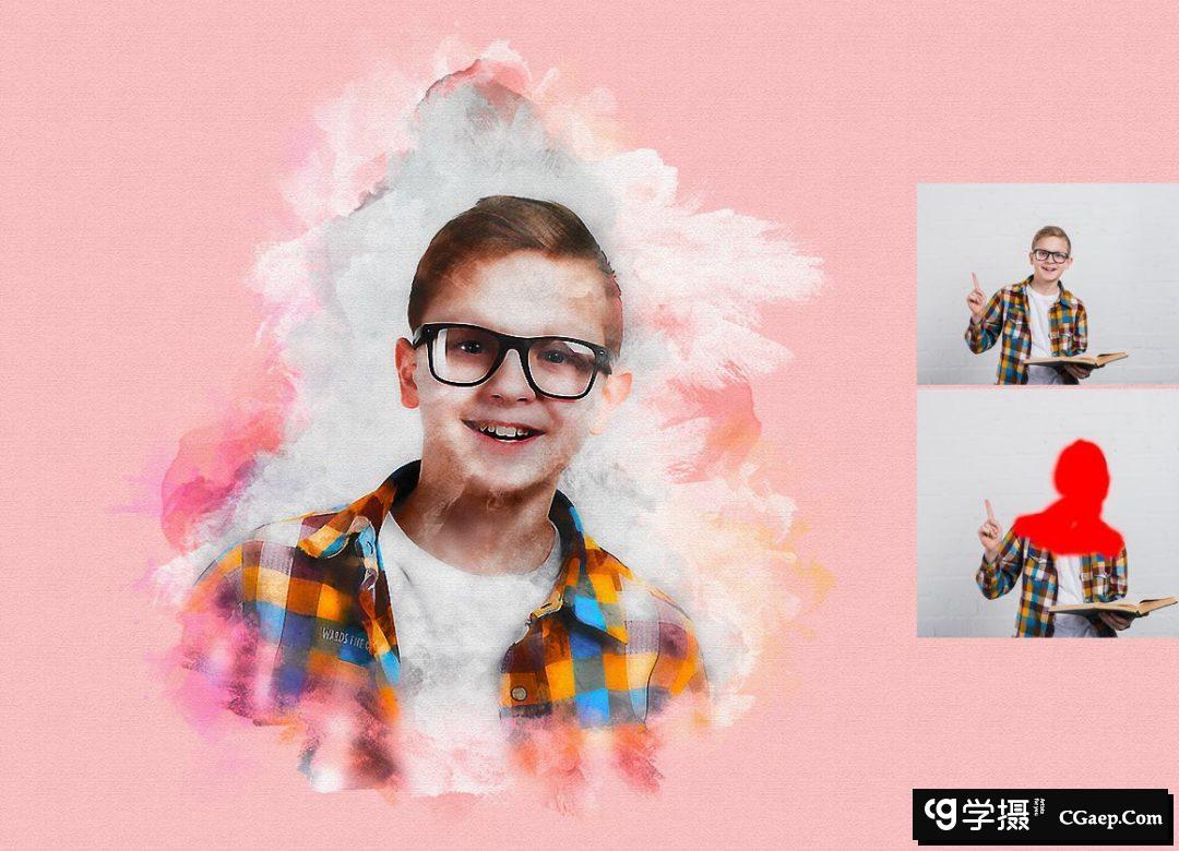 标记草图PS动作 Marker Sketch Photoshop Action