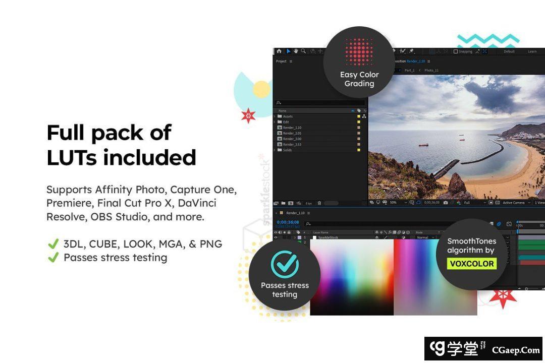 卡芭娜海景风光旅拍人像后期调色Lightroom预设及视频Vlog后期调色LUT预设