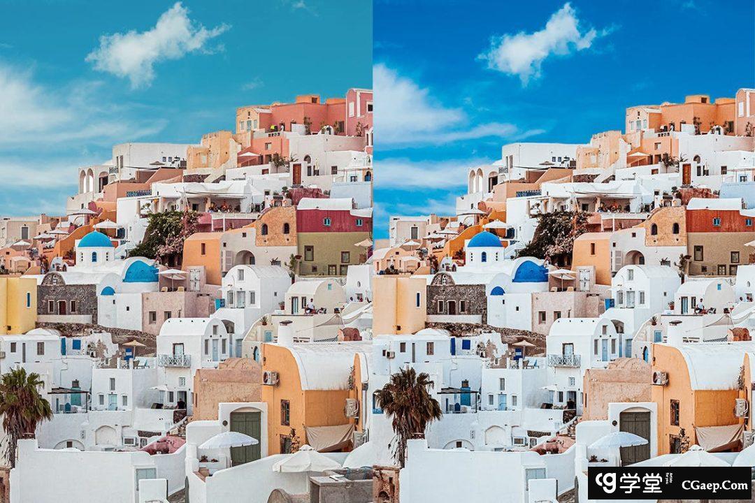 希腊旅拍电影风光后期调色Lightroom预设Lightroom Presets, Greece