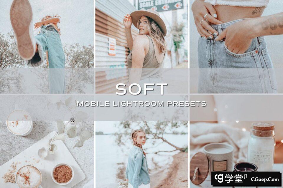 日系小清新通透人像Lightroom预设手机APP调色滤镜 Soft Lightroom Presets