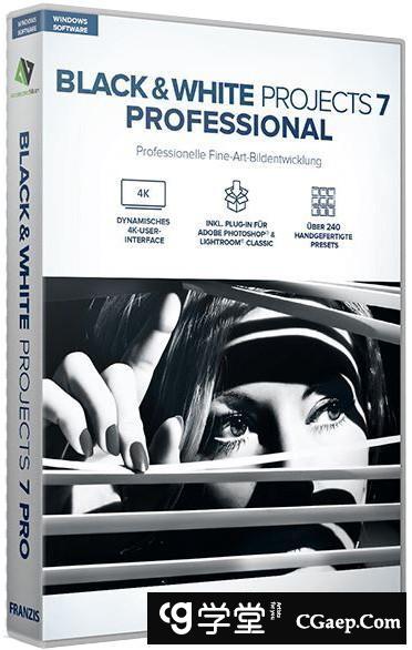 专业黑白滤镜 Franzis BLACK WHITE projects 7 professional 7.23汉化版