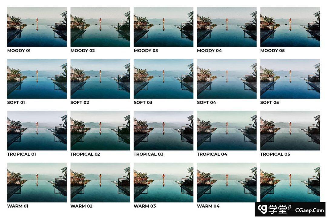 7f50ee792f69b3aa843a7665f9d5bc5a 卡芭娜海景风光旅拍人像后期调色Lightroom预设及视频Vlog后期调色LUT预设