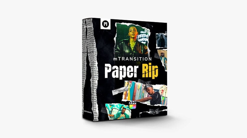 MotionVFX – mTransition Paper Rip 52种纸张撕裂转场高端纸张撕裂纹理效果
