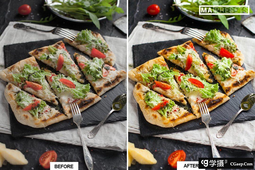 清新通透美食色彩校正Lightroom预设 PRETTY FOOD Lightroom Presets