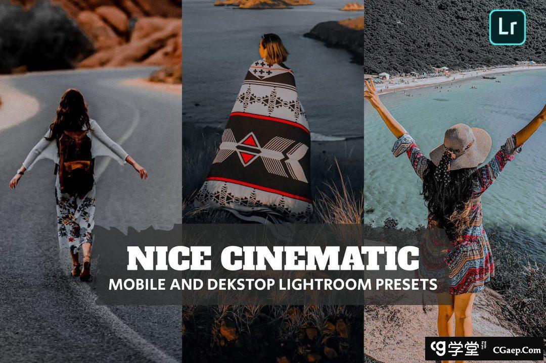 黑暗电影人像风光后期调色Lightroom预设 Nice Cinematic LR Presets