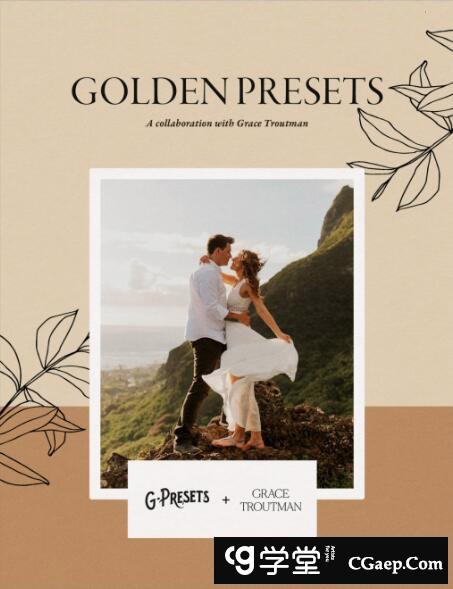 G-Presets-金色电影婚礼胶片人像LR预设Golden Presets by Grace Troutman