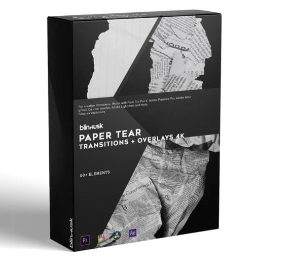 Blindusk – Paper Tear Transitions & Overlays