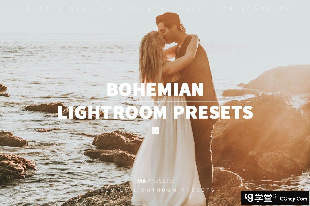 波西米亚新胶片礼人像LR预设BOHEMIAN-Mobile &Desktop Lightroom Presets