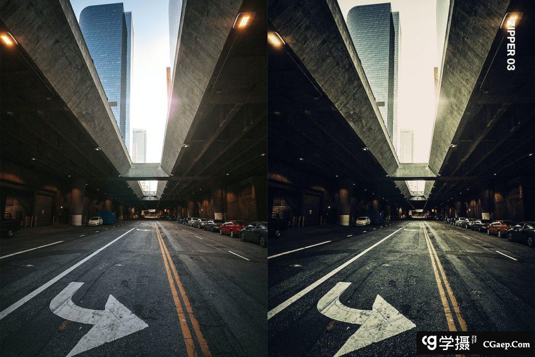 20个城市建筑风光摄影AI智能Lightroom预设和电影调色LUT预设