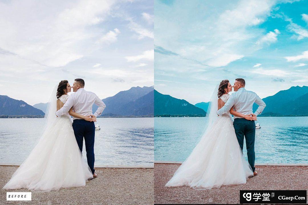 30个电影橙色和青色调色Lightroom预设 Orange &amp; Teal Lightroom Presets